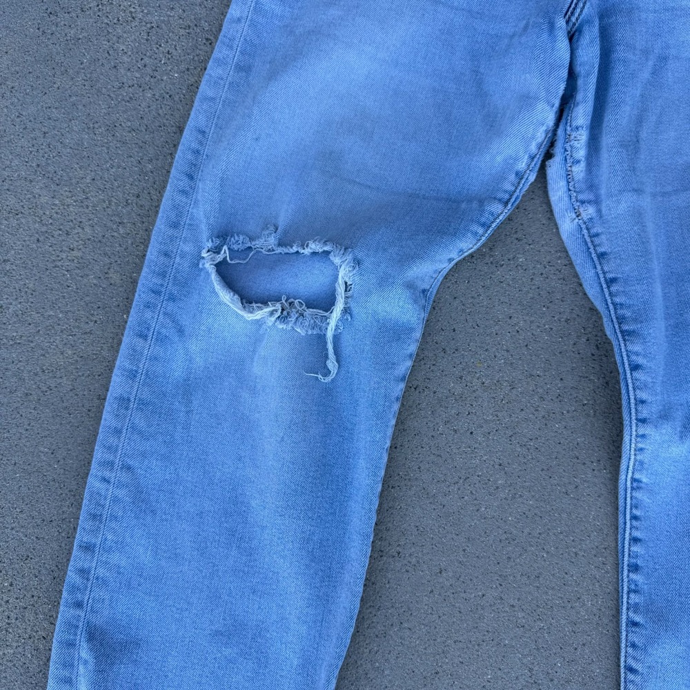 Levi's Ribcage Straight Ankle Jeans Women 29x27 Blue Denim Pants - Picture 5 of 12